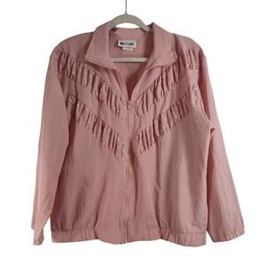 Vintage Nina St. Claire Windbreaker Style Jacket, Size Large